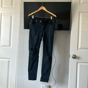 Hudson Ripped Black Skinny Jeans